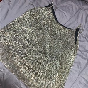 Sparkly shirt with under shirt built in.